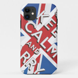 Ruhe bewahren und auf britischer Flagge fahren Case-Mate iPhone Hülle
