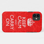 Ruhe bewahren und auf Damask iPhone 5 Gehäuse abde Case-Mate iPhone Hülle (Rückseite (Horizontal))