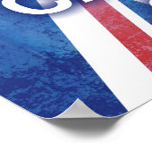 Ruhe bewahren und auf der Bühne der Union mitfahre Poster (Ecke)