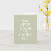 Ruhe bewahren und auf der Karte mitführen (Gelbe Blume)