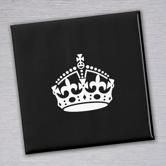 Ruhe bewahren und auf Krone tragen (editierbar) Magnet