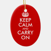 Ruhe bewahren und bei der Verzierung tragen Keramikornament (Hinten)