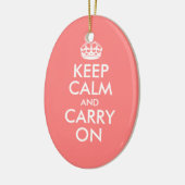Ruhe bewahren und bei der Verzierung tragen Keramikornament (Links)