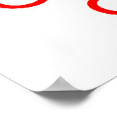 Ruhe bewahren und beim Drucken bleiben Poster (Ecke)