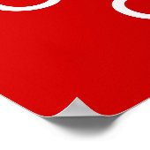 Ruhe bewahren und beim Drucken bleiben Poster (Ecke)