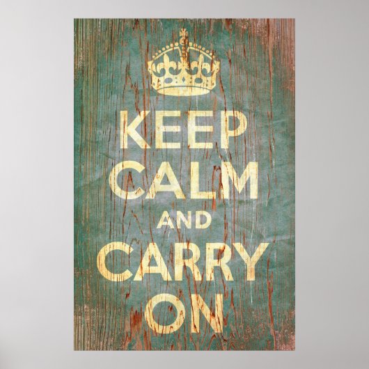 Ruhe bewahren und beim Drucken bleiben Poster (Vorne)