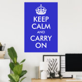 Ruhe bewahren und beim Drucken bleiben Poster (Heimbüro)