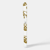 Ruhe bewahren und die Goldkrone auf Weiß tragen Case-Mate iPhone Hülle (Rückseite / Links)