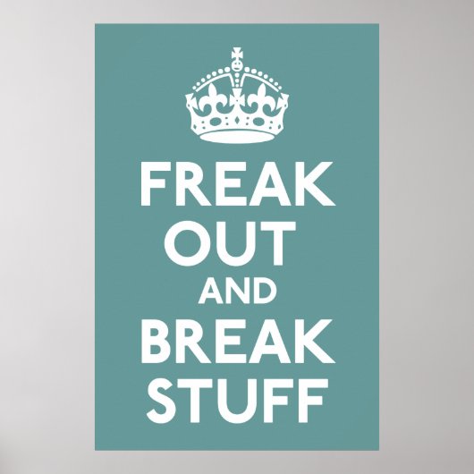 Ruhe bewahren und die Parody-Printwerbung fortsetz Poster (Vorne)