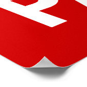 Ruhe bewahren und die Parody-Printwerbung fortsetz Poster (Ecke)