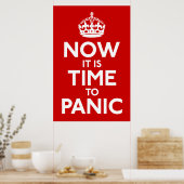 Ruhe bewahren und die Parody-Printwerbung fortsetz Poster (Küche)