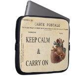 Ruhe bewahren und Elektronik-Bag-Laptop-Lee tragen Laptopschutzhülle (Vorne Rechts)