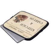 Ruhe bewahren und Elektronik-Bag-Laptop-Lee tragen Laptopschutzhülle (Vorne Knopf)