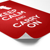 Ruhe bewahren und Feuerwaffen 1911A1-Plakat tragen Poster (Ecke)