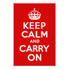 Ruhe bewahren und Foto tragen