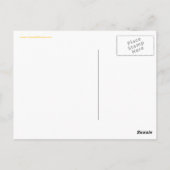 Ruhe bewahren und Gelbe Postkarte tragen (Rückseite)