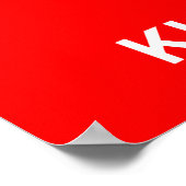 Ruhe bewahren und Kickboxen befördern Poster (Ecke)