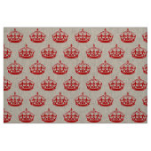 Ruhe bewahren und Kronen-Muster tragen Stoff (Fat Quarter (45,7 x 55,9 cm))