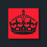 Ruhe bewahren und Kronen tragen Leinwanddruck<br><div class="desc">Halte Ruhe und trage auf Krone. Sie können das Design weiter personalisieren,  wenn Sie es bevorzugen,  z.B. indem Sie Ihren Namen oder einen anderen Text hinzufügen oder das Bild anpassen - klicken Sie einfach auf 'Anpassen',  um alle Optionen anzuzeigen.</div>