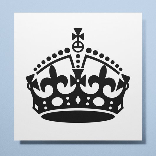 Ruhe bewahren und Kronen tragen Poster