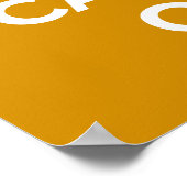 Ruhe bewahren und On_CARAMEL tragen Poster (Ecke)