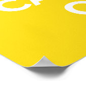 Ruhe bewahren und On_SUNSHINE tragen Poster (Ecke)