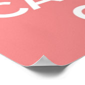 Ruhe bewahren und Poster tragen (Ecke)