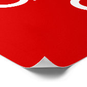 Ruhe bewahren und Poster tragen (Ecke)