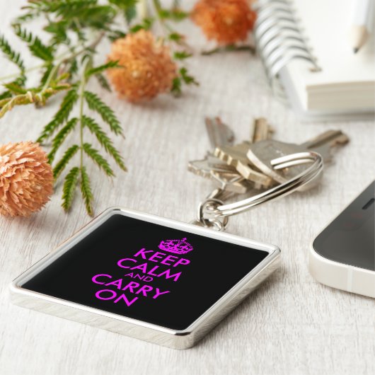 Ruhe bewahren und Schlüsselanhänger tragen (Seite)