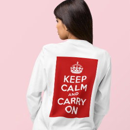 Ruhe bewahren und Shirt tragen