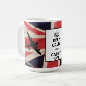 Ruhe bewahren und Tasse tragen (Vorderseite Links)