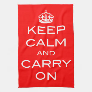 Ruhe bewahren und tragen - Küche Tee Geschirr Hand Handtuch