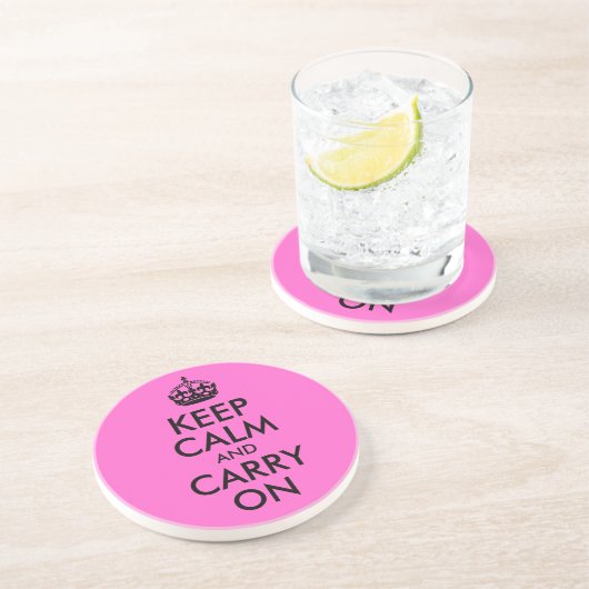 Ruhe bewahren und Untersetzer tragen (Seite)