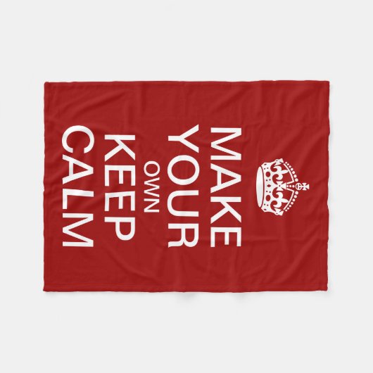 Ruhe bewahren und Vorlage weiterführen Fleecedecke (Vorderseite (Horizontal))