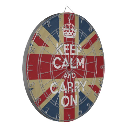 Ruhe bewahren und weiter fahren dartscheibe (Vorderseite Links)