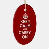 Ruhe bewahren und weiter fahren keramikornament (Rechts)
