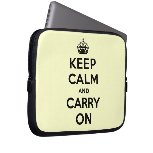 Ruhe bewahren und weiter fahren laptopschutzhülle (Vorne Rechts)