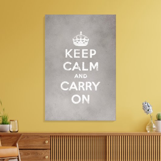 Ruhe bewahren und weiter fahren leinwanddruck (Insitu (Wohnzimmer))