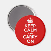 Ruhe bewahren und weiter fahren magnet (Vorderseite/Rückseite)