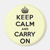 Ruhe bewahren und weiter fahren magnet (Vorne)