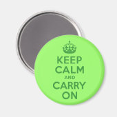 Ruhe bewahren und weiter fahren magnet (Vorderseite/Rückseite)