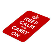 Ruhe bewahren und weiter fahren magnet (Linke Seite)