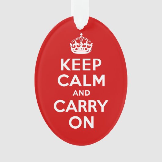 Ruhe bewahren und weiter fahren ornament (Vorderseite)