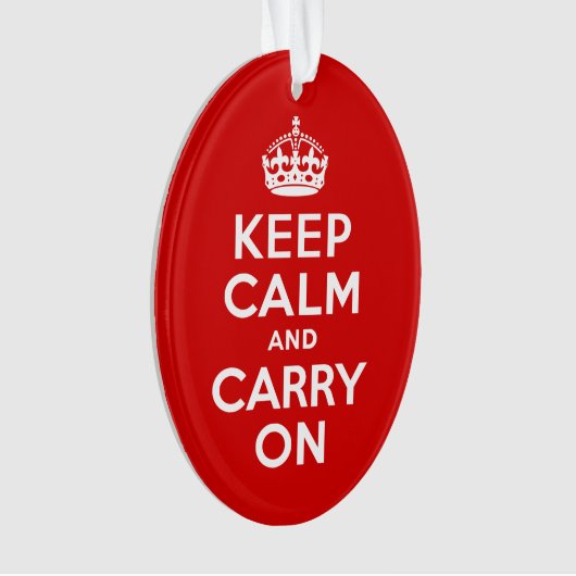 Ruhe bewahren und weiter fahren ornament (Vorderseite)