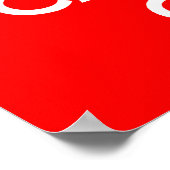 Ruhe bewahren und weiter fahren poster (Ecke)