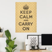 Ruhe bewahren und weiter fahren poster (Heimbüro)