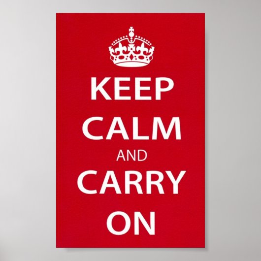 Ruhe bewahren und weiter fahren poster (Vorne)