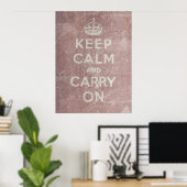 Ruhe bewahren und weiter fahren poster (Heimbüro)