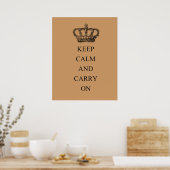Ruhe bewahren und weiter fahren poster (Küche)