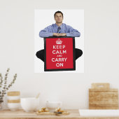 Ruhe bewahren und weiter fahren poster (Küche)